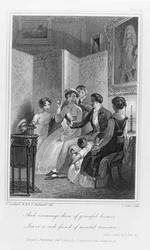 Scène de famille - Soirée dans le salon, de 
